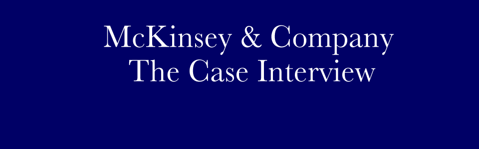 mckinsey interview case