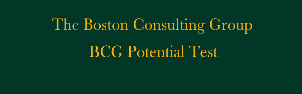 BCG Potential Test