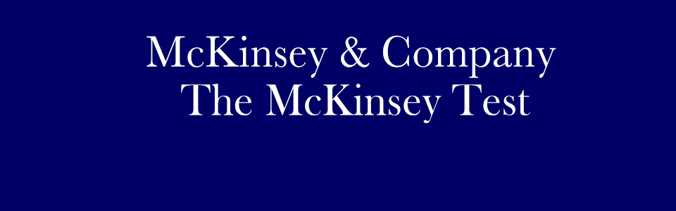 McKinsey Test